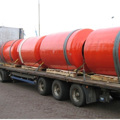 2.0m * 3.5m Foam Filled Boat Fender Polyurethane Yacht Fender สำหรับการป้องกันเรือ