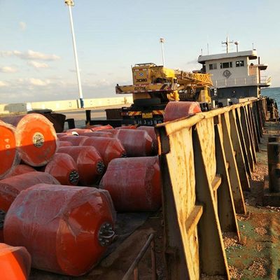 SGS Marine Chain ผ่านทุ่นสำหรับเรือสำราญ Polyurethane Reinforcement Mooring Buoy