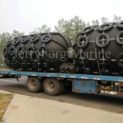 Offshore STS Transfer ยางธรรมชาติ 50kpa Floating Pneumatic Fender