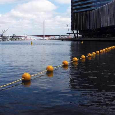 GL EU High Strength Barrier Buoy การทำเครื่องหมายทุ่นจอดเรือทางทะเลที่ทนทาน