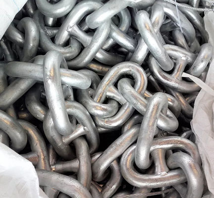 โซ่สมอลิงค์สตั๊ดสตั๊ดเหล็กขนาดใหญ่U2 GRADE โซ่สมอใช้สำหรับเรือเรือ