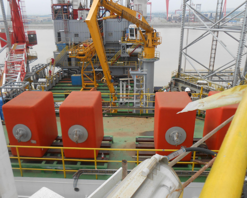 สมอทรงกระบอกทุ่นลอยน้ำนอกชายฝั่ง PE PVC EVA Mooring Buoys
