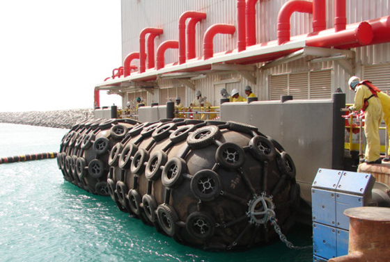 50KPa 80KPa โยโกฮามา พนูเมติกยาง Fender กับโซ่และยางเครือ