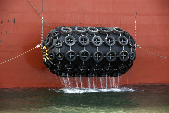 50KPa 80KPa โยโกฮามา พนูเมติกยาง Fender กับโซ่และยางเครือ