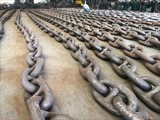 สมาคมจัดอันดับเหล็กไร้ขัดเหล็ก 316 สินค้าทางทะเล LR Grade Ship Anchor Chain