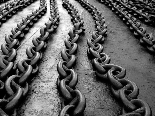 สมาคมจัดอันดับเหล็กไร้ขัดเหล็ก 316 สินค้าทางทะเล LR Grade Ship Anchor Chain