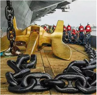 สมาคมจัดอันดับเหล็กไร้ขัดเหล็ก 316 สินค้าทางทะเล LR Grade Ship Anchor Chain