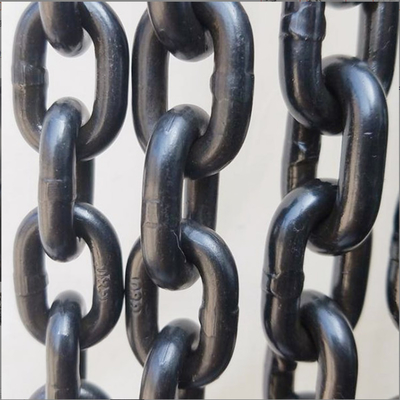 ภาระหนักอุตสาหกรรมดํา ปรับปรุง Drop Forge short link Chain เหล็กเหล็กเหล็กกลอง รอบเรือ Anchor Chain
