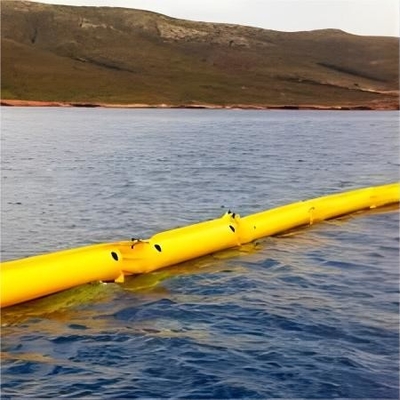 PVC Floating Barrier Foam Rubber Oil Containment Boom โบมเก็บน้ํามันจากยาง ที่กําหนดเอง โบมเก็บน้ํามันจากทะเลสาบ/ทะเลสาบ