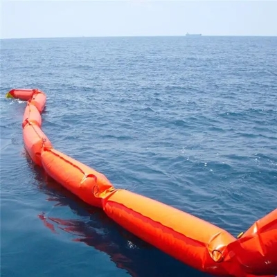 PVC Floating Barrier Foam Rubber Oil Containment Boom โบมเก็บน้ํามันจากยาง ที่กําหนดเอง โบมเก็บน้ํามันจากทะเลสาบ/ทะเลสาบ
