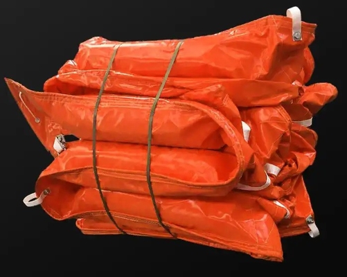 PVC Floating Barrier Foam Rubber Oil Containment Boom โบมเก็บน้ํามันจากยาง ที่กําหนดเอง โบมเก็บน้ํามันจากทะเลสาบ/ทะเลสาบ