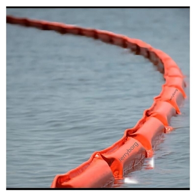 สีส้ม Floating PVC Containment Boom สําหรับการรั่วไหลของสนามน้ํา