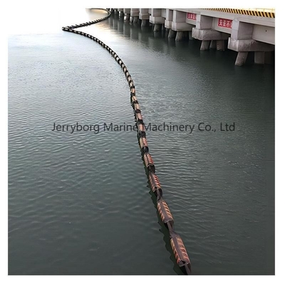 สีส้ม Floating PVC Containment Boom สําหรับการรั่วไหลของสนามน้ํา