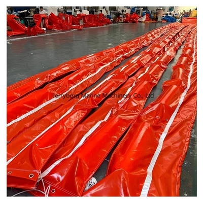 สีส้ม Floating PVC Containment Boom สําหรับการรั่วไหลของสนามน้ํา