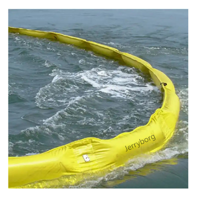 สีส้ม Floating PVC Containment Boom สําหรับการรั่วไหลของสนามน้ํา