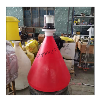วัสดุ LLDPE พลอยบอยเครื่องหมายที่มีเครื่องหมายสูงและแสงอาทิตย์เพื่อความปลอดภัยของท่าเรือและท่าเรือ