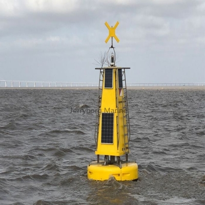 วัสดุที่ยั่งยืนและหลากหลาย LLDPE Navigation &amp; Mark Buoy สําหรับปลูกปลา