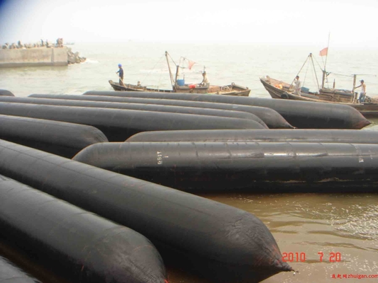 ยางธรรมชาติสีดำ Heavy Duty Inflatable Marine Airbags