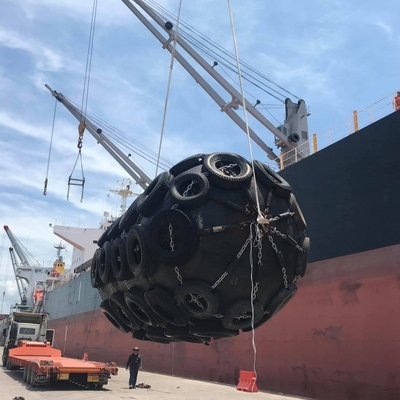 แบบลอยตัว Marine Yokohama Pneumatic Fender เส้นผ่านศูนย์กลาง 4.5 ม