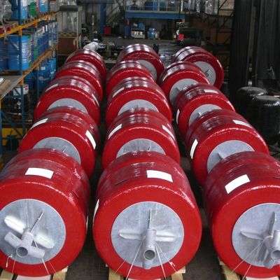 EU ABS ผลิตในประเทศจีน Marine Barrier Buoy สำหรับ Security Barrier Polyurethane Buoy