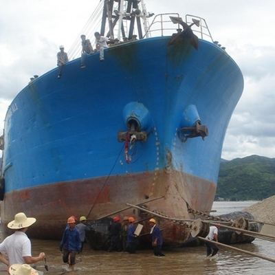 0.8m * 12m เรือเปิดตัวถุงลมนิรภัยยางถุงยางธรรมชาติพร้อมใบรับรอง CCS