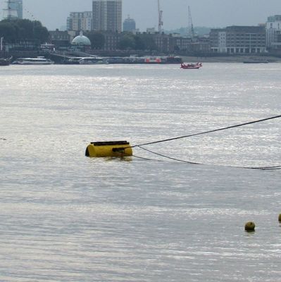 โฟม EVA เติมลูกบอลลอยน้ำ Delimit Safety Area Water Barrier Mooring Buoy