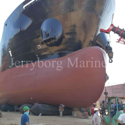 เรือเป่าลมเปิดตัวถุงลมนิรภัยยางทางทะเลแรงดันสูง