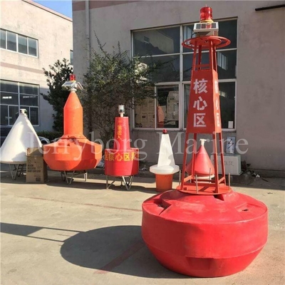 ทุ่นลอยน้ำขนาดที่กำหนดเองเครื่องหมายเตือนความปลอดภัย Marine HDPE Navigation Buoy